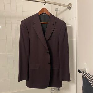Canali Red and Navy Blazer
